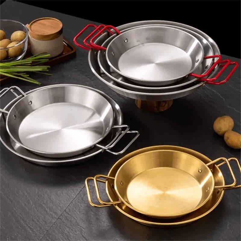 Frigideira em Inox com Alça Dupla