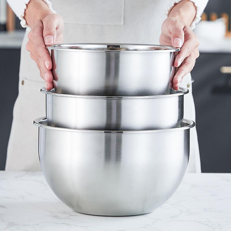 Tigela Profissional Inox Multiuso com Medidor e Alta Capacidade