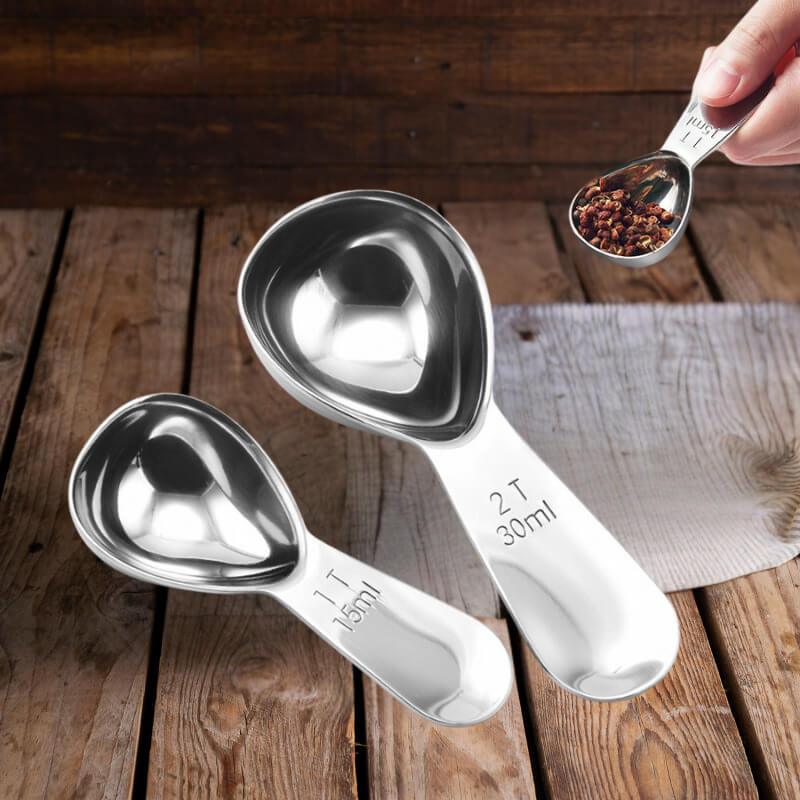 Colher Medidora de Café Premium em Aço Inoxidável