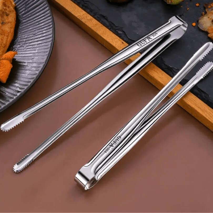 Pinça Para Grelha em Aço Inoxidável