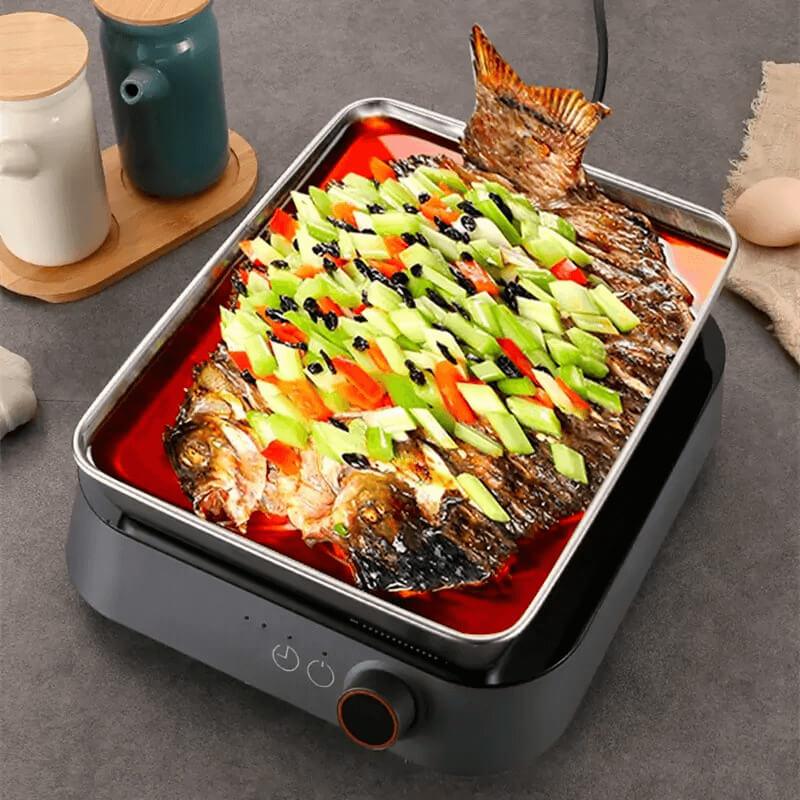 Forma/Bandeja Lisa em Aço Inoxidável