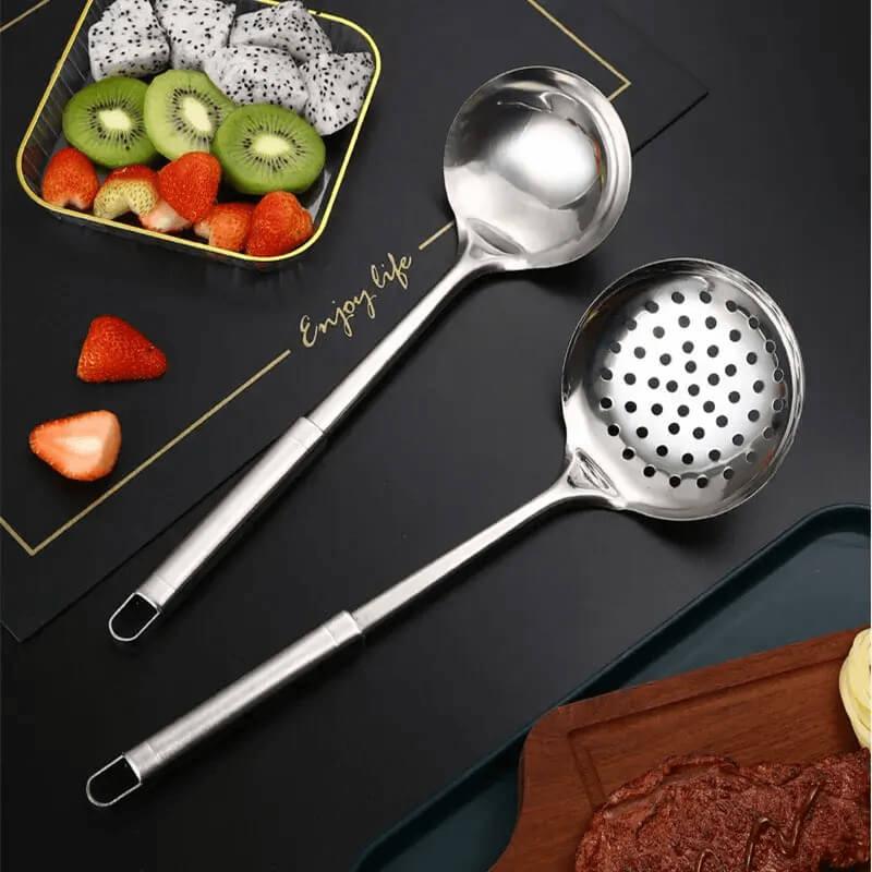 Concha Escorredora em Aço Inoxidável ConchSlim Pro - Escorre Fácil, Serve Com Amor!