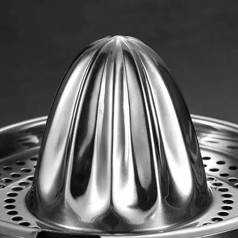 Espremedor de Frutas Portátil em Aço Inox com Coletor