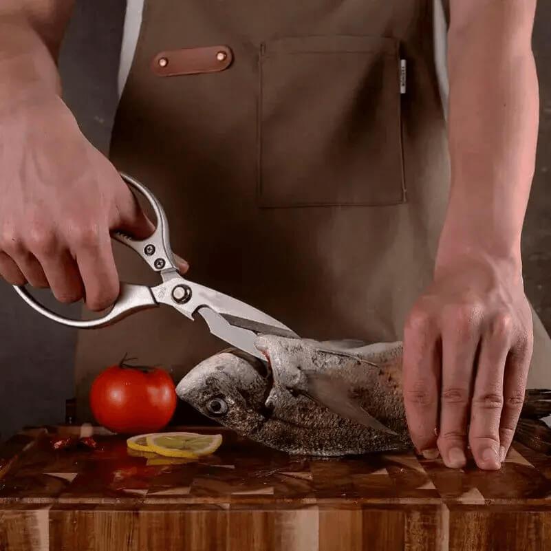 Tesoura de Cozinha Multiuso em Aço Inoxidável