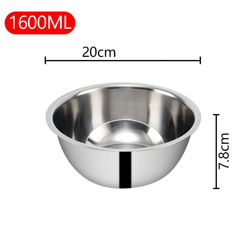 Tigela Premium em Aço Inox Com Medidas