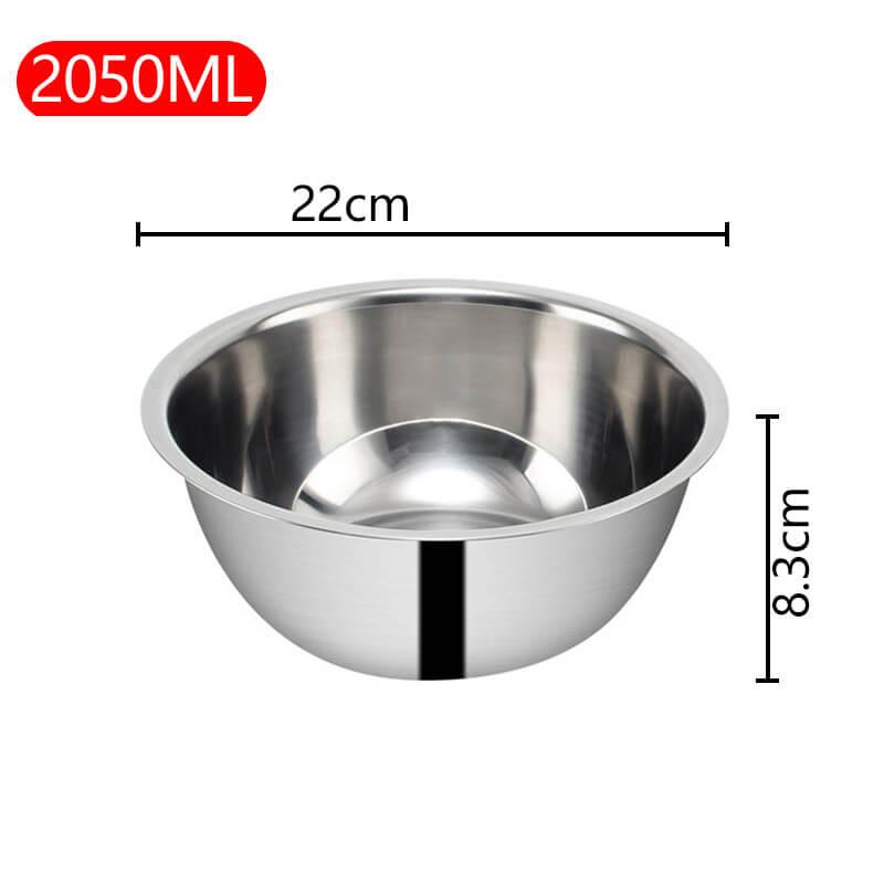 Tigela Premium em Aço Inox Com Medidas