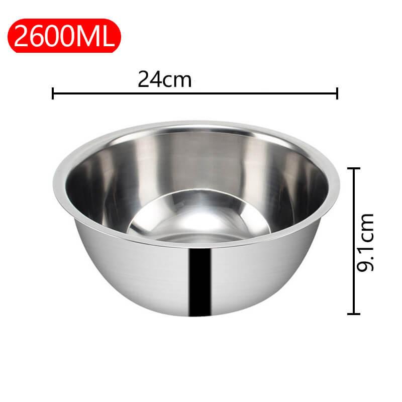 Tigela Premium em Aço Inox Com Medidas