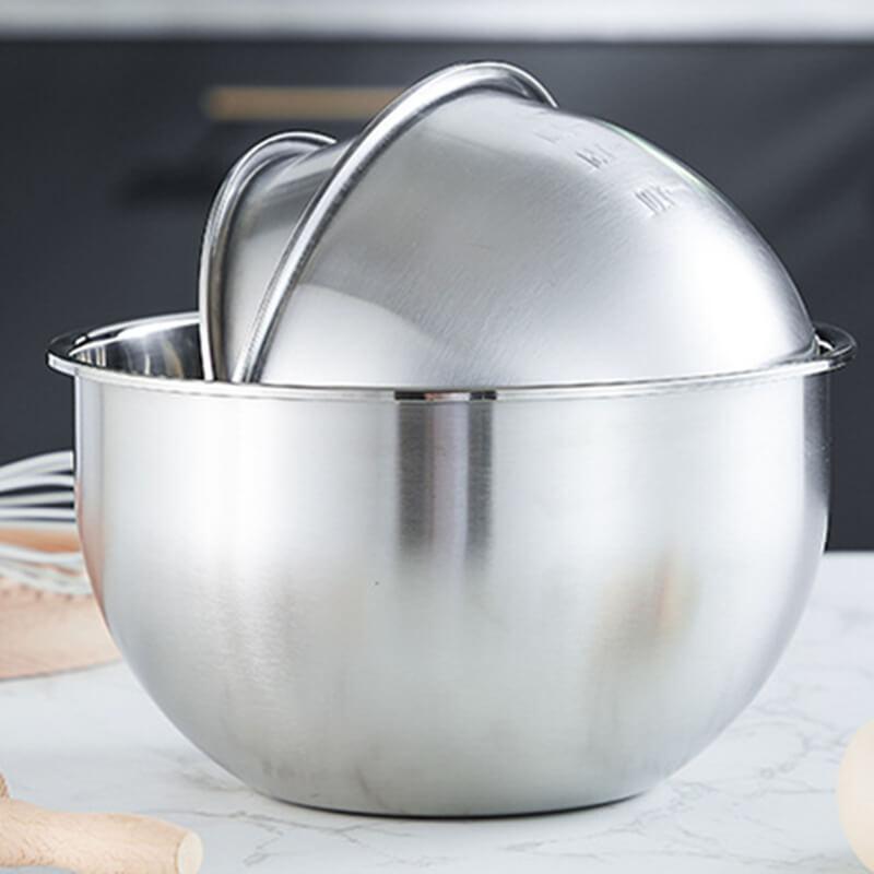 Tigela Profissional Inox Multiuso com Medidor e Alta Capacidade