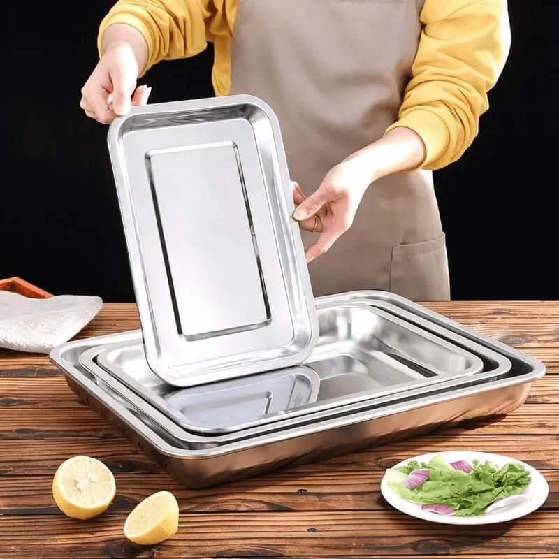 Forma Bandeja em Aço Inoxidável
