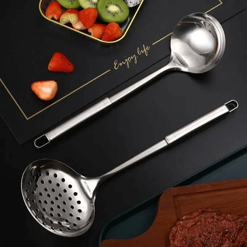 Concha Escorredora em Aço Inoxidável ConchSlim Pro - Escorre Fácil, Serve Com Amor!