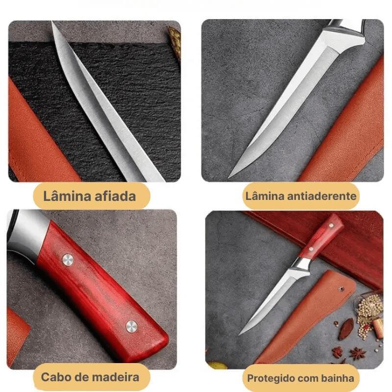 Faca de Desossa em Inox