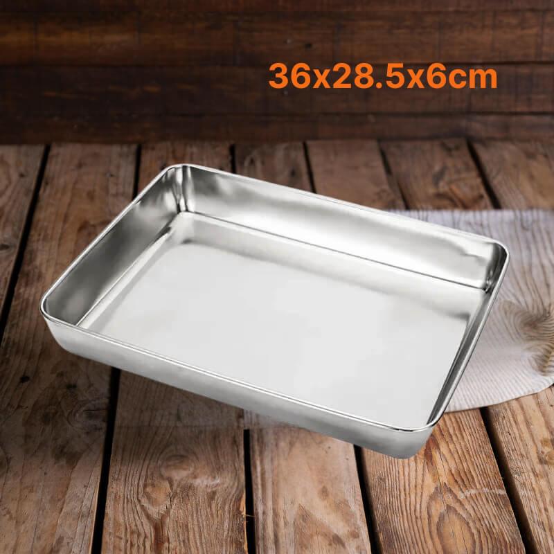 Forma/Bandeja Lisa em Aço Inoxidável