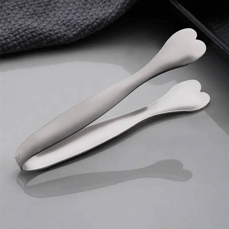 Pegador Pinça Inox Multiuso em Forma de Coração