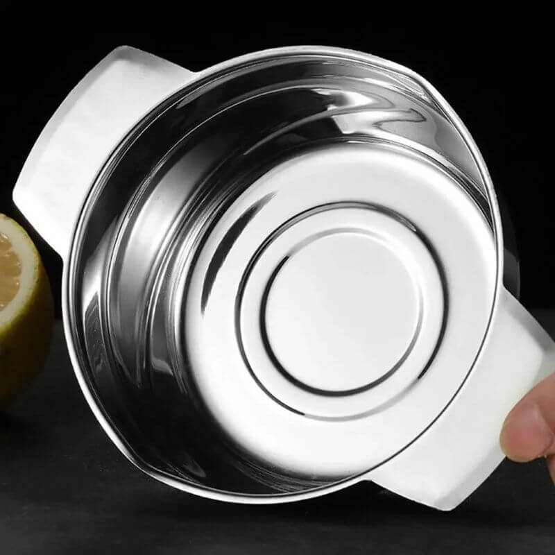 Espremedor de Frutas Portátil em Aço Inox com Coletor