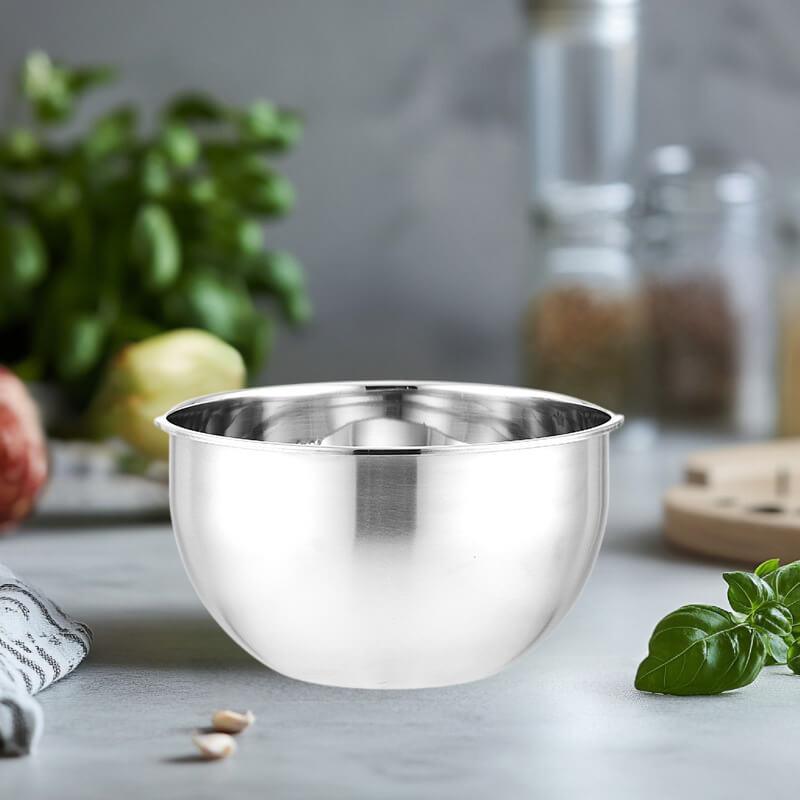 Tigela Profissional Inox Multiuso com Medidor e Alta Capacidade