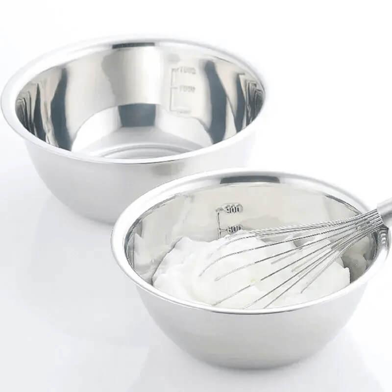 Tigela Premium em Aço Inox Com Medidas