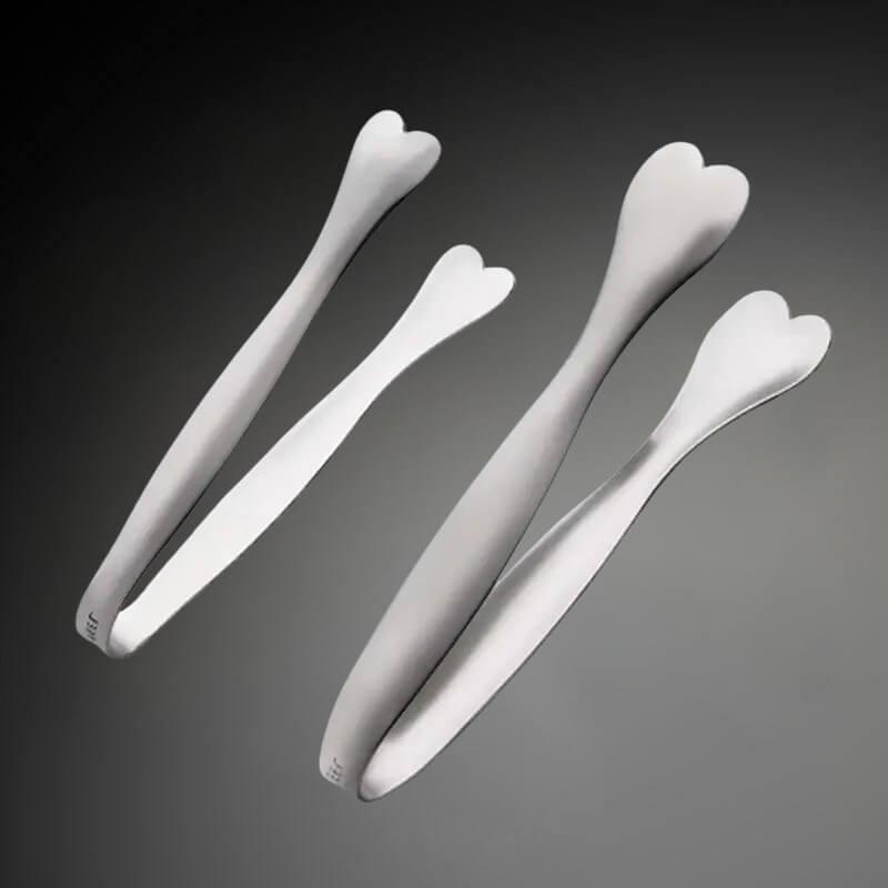 Pegador Pinça Inox Multiuso em Forma de Coração