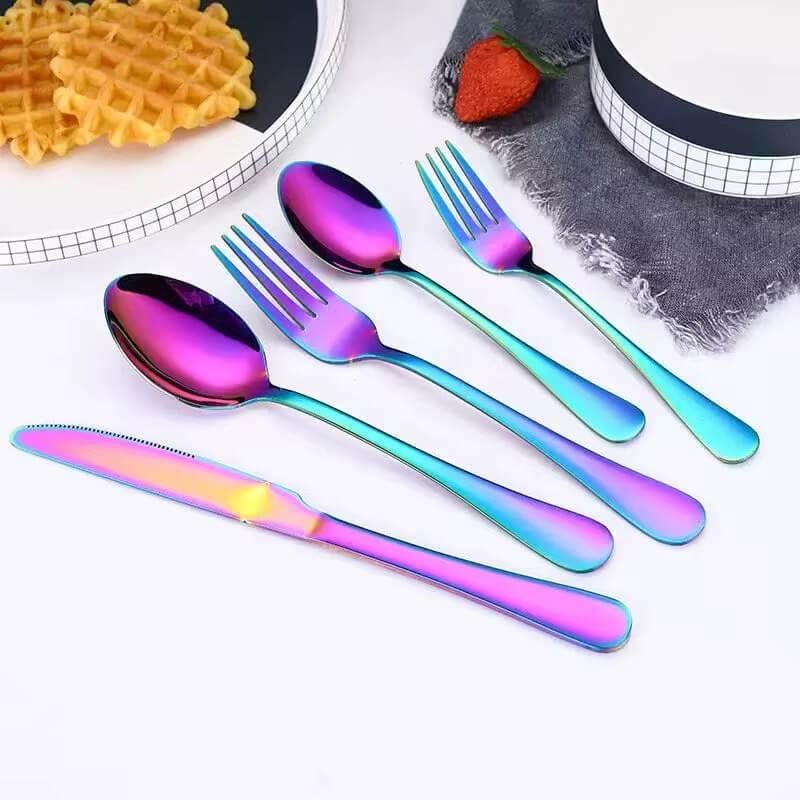 Conjunto de Talheres Premium 24 Peças em Aço Inoxidável 1010