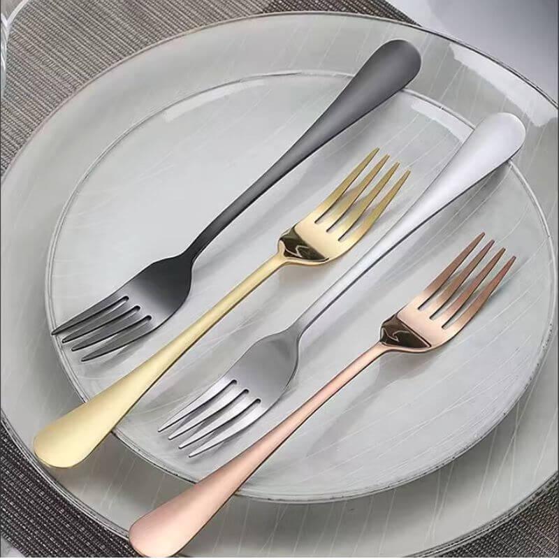 Conjunto de Talheres Premium 24 Peças em Aço Inoxidável 1010