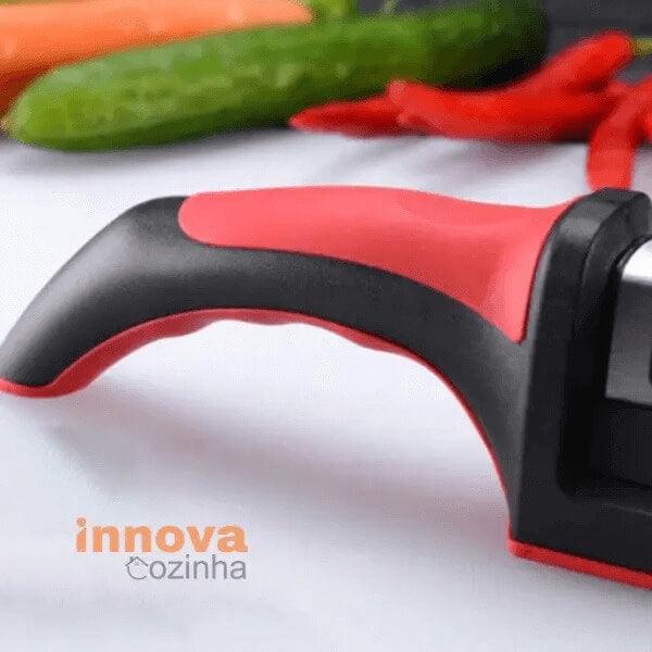 Afiador e Amolador de Facas em Aço Inoxidável SharpLine Premium - Praticidade e Confiança Em Suas Mãos!