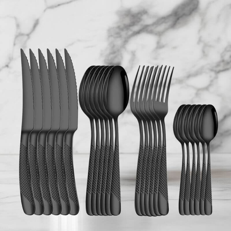 Conjunto de Talheres Inox Premium 24 Peças