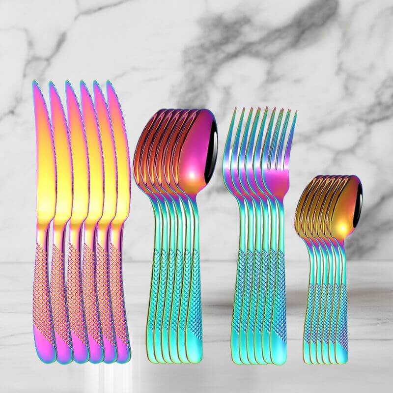 Conjunto de Talheres Inox Premium 24 Peças