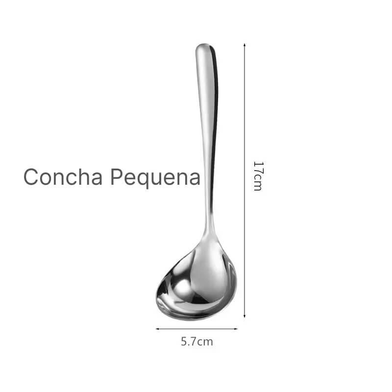 Concha de Sopa em Aço Inoxidável Elegance