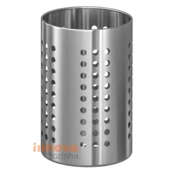 Escorredor de Talheres Inox Redondo Premium DryClean Pro - Talheres Sempre Secos e Ao Seu Alcance!