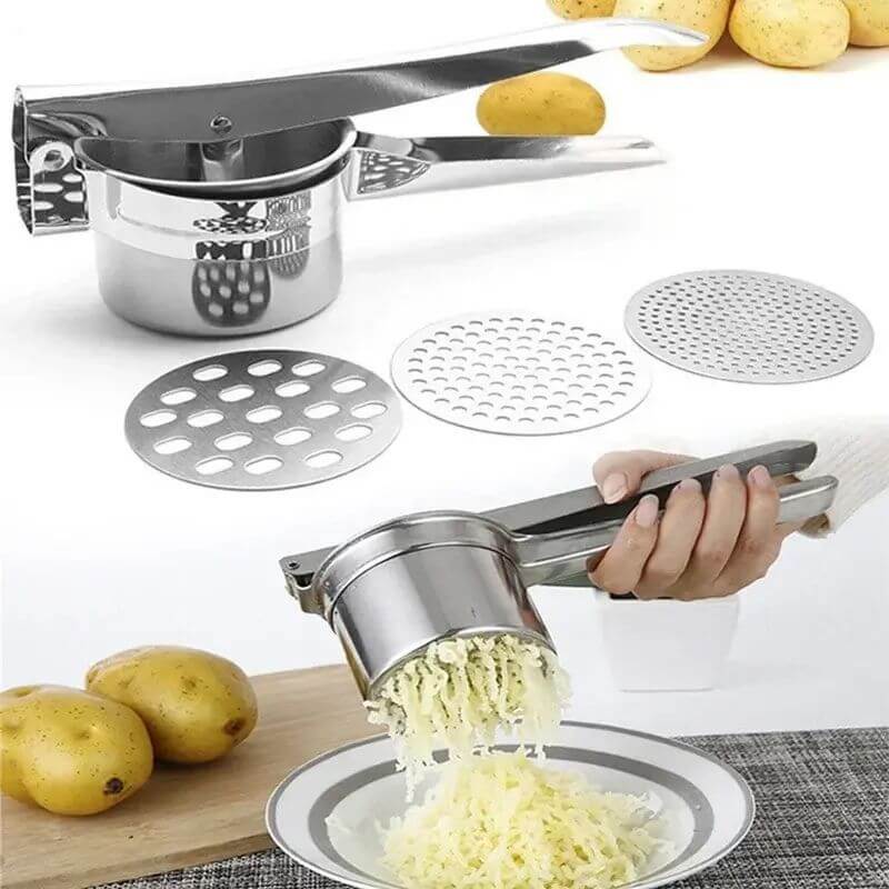 Espremedor de Batatas e Frutas em Aço Inox InnovaSqueeze
