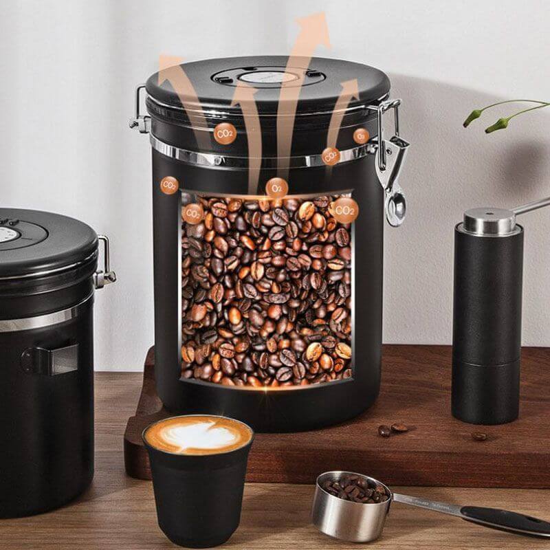 Pote para Café Hermético em Aço Inoxidável InnovaCoffee