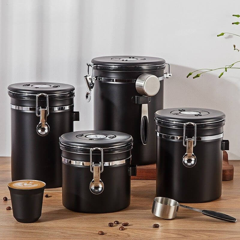 Pote para Café Hermético em Aço Inoxidável InnovaCoffee