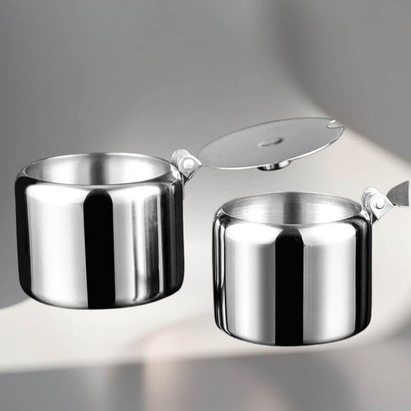 Açucareiro e Saleiro em Aço Inox Premium Innova Spice Jar