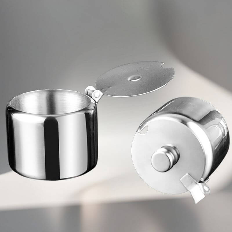 Açucareiro e Saleiro em Aço Inox Premium Innova Spice Jar