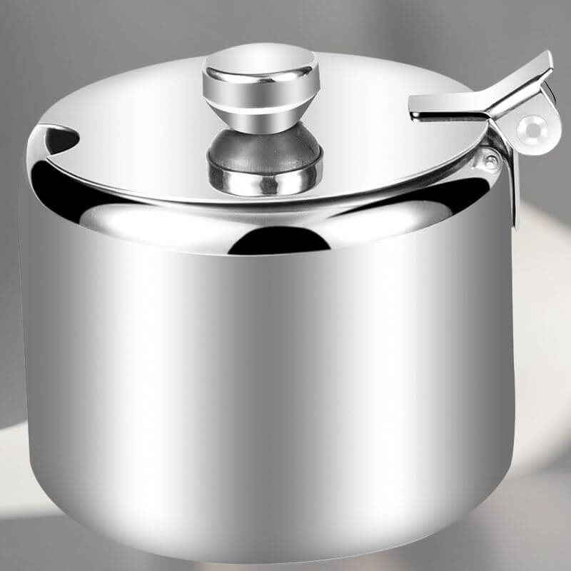 Açucareiro e Saleiro em Aço Inox Premium Innova Spice Jar