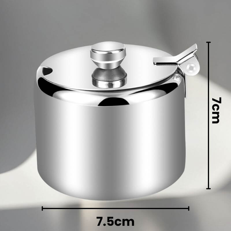Açucareiro e Saleiro em Aço Inox Premium Innova Spice Jar