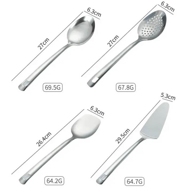 Conjunto de Utensílios em Inox