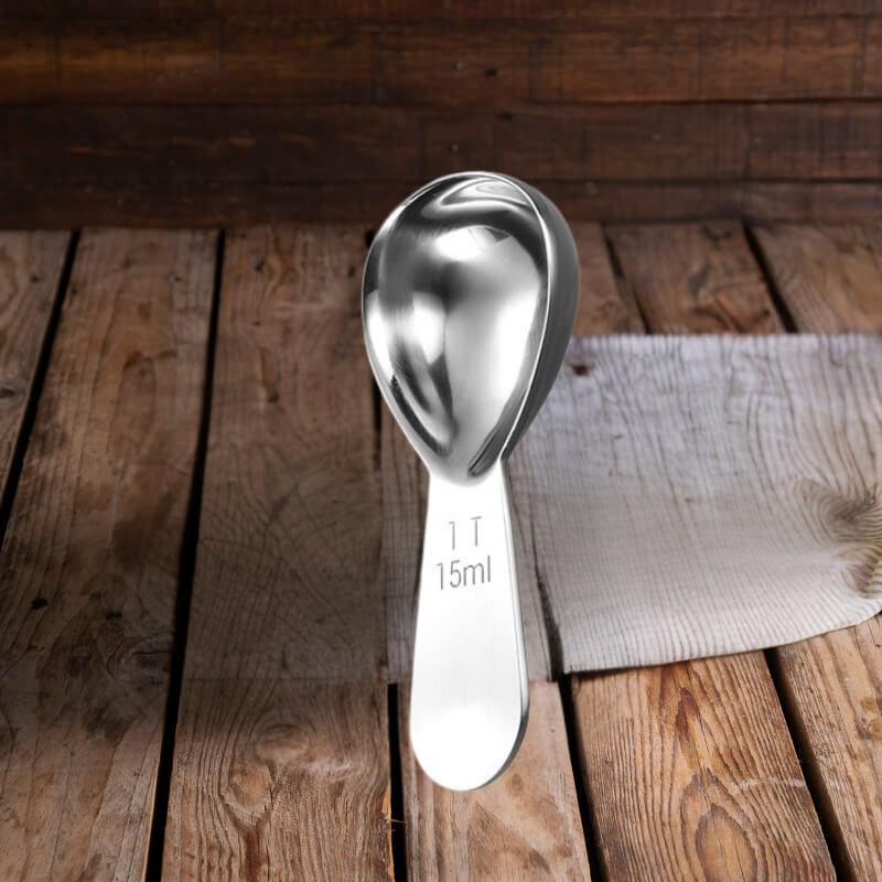 Colher Medidora de Café Premium em Aço Inoxidável