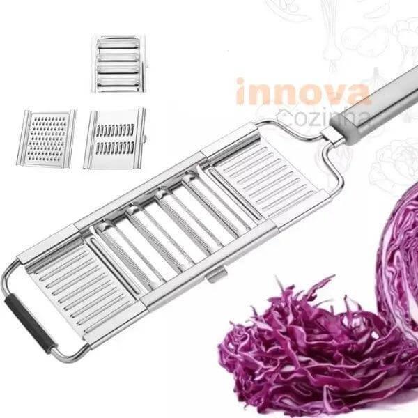Ralador Premium Inox Antiaderente Multiuso InnovaCozinha - 8X MAIS RÁPIDO!
