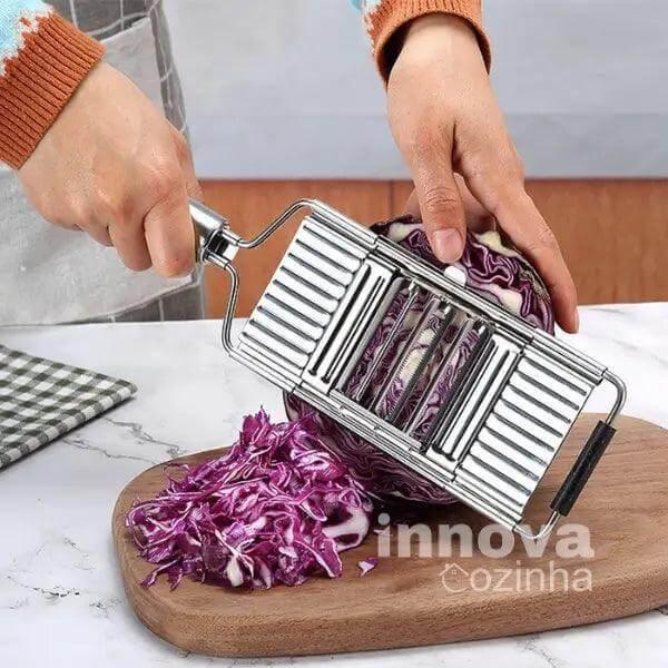 Ralador Premium Inox Antiaderente Multiuso InnovaCozinha - 8X MAIS RÁPIDO!