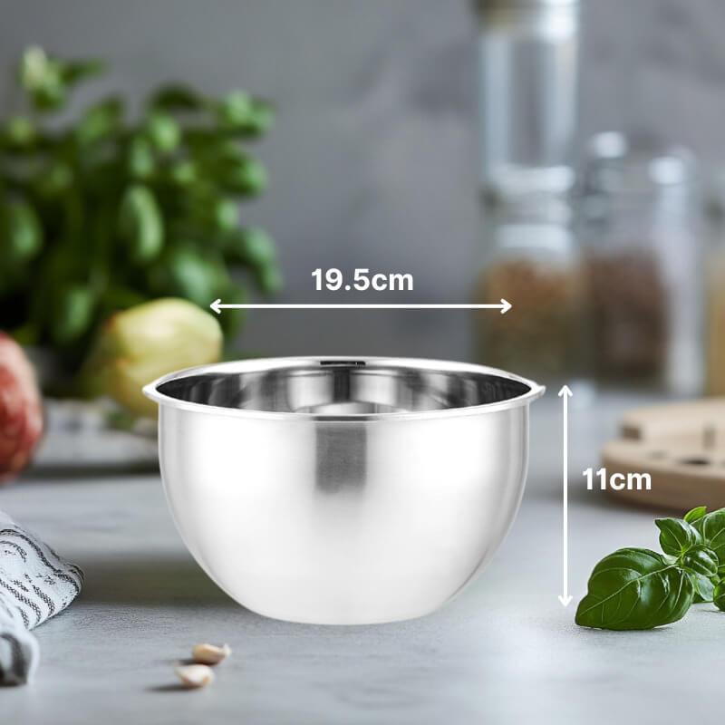 Tigela Profissional Inox Multiuso com Medidor e Alta Capacidade
