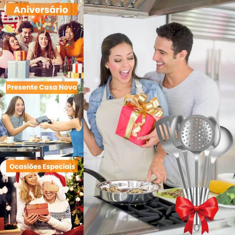 Conjunto de Cozinha Inox InnovaProLine 5 Peças
