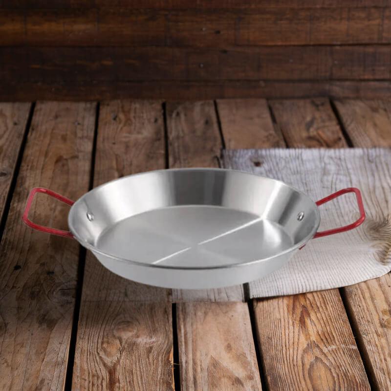 Frigideira em Inox com Alça Dupla