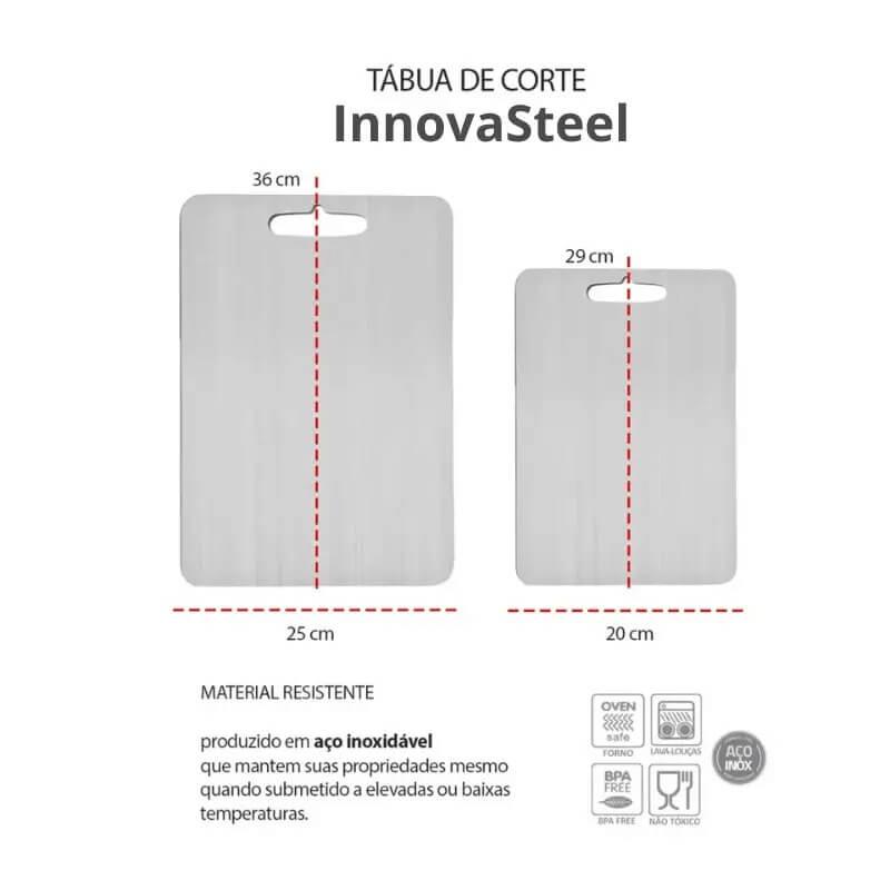Tábua de Corte em Aço Inoxidável InnovaSteel