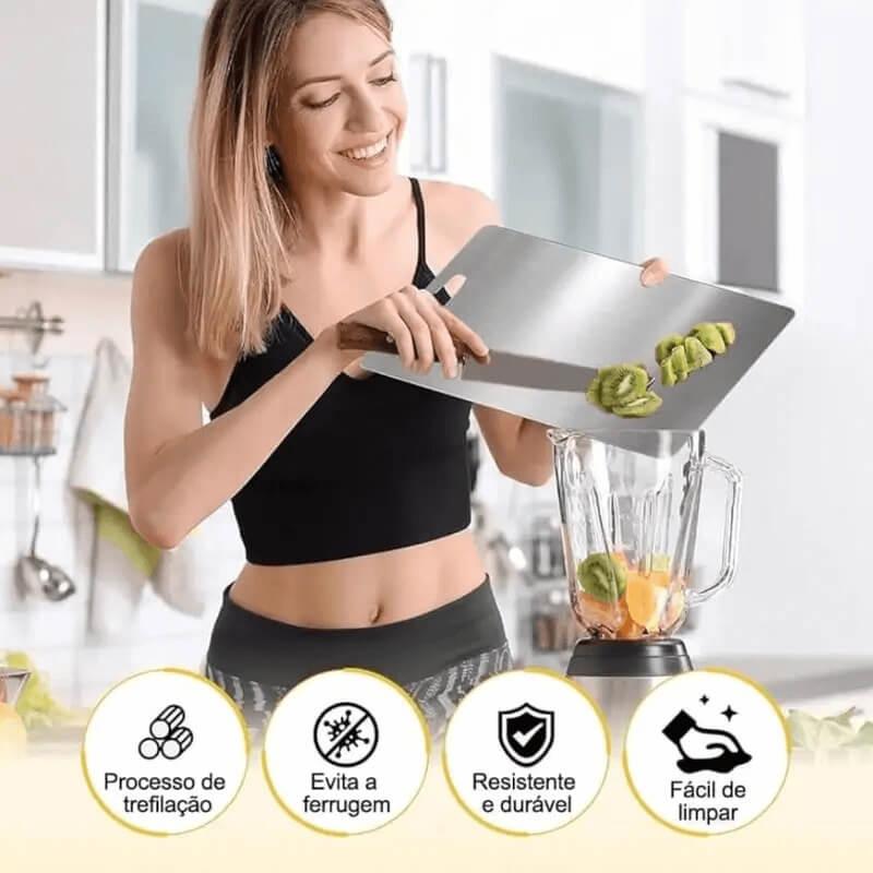 Tábua de Corte em Aço Inoxidável InnovaSteel