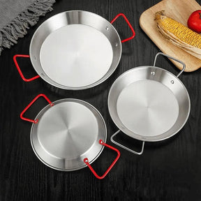 Frigideira em Inox com Alça Dupla