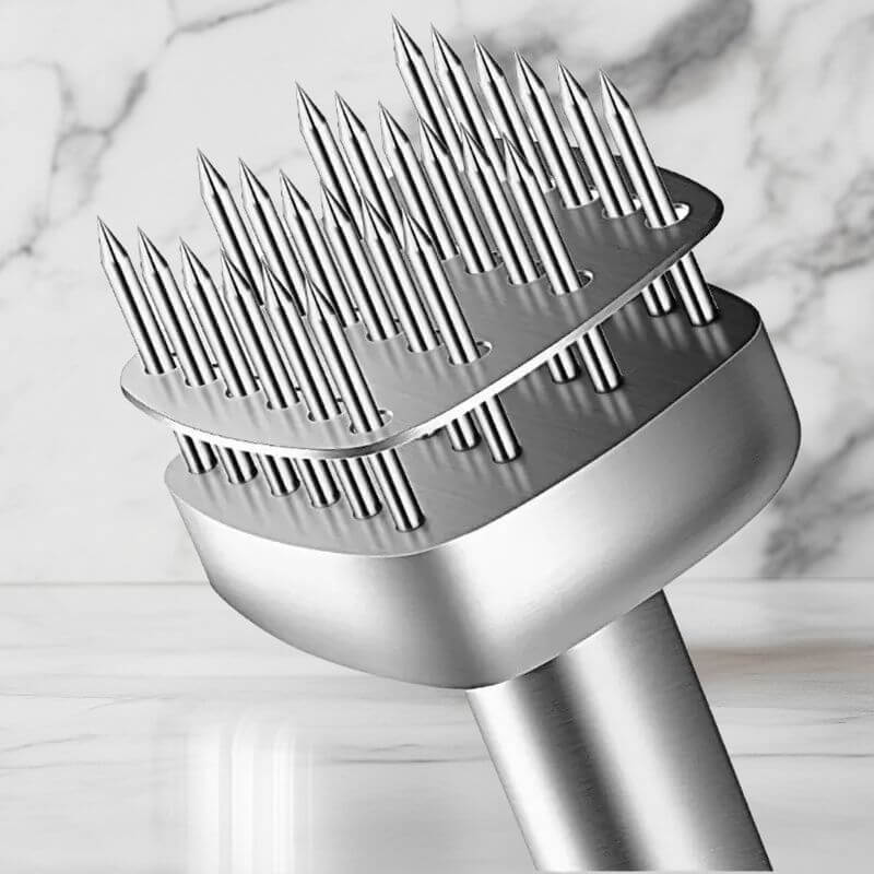 Amaciante de Carnes Profissional com Agulhas em Aço Inox InnovaSoft - Transforme Qualquer Corte em Uma Delícia Macia!