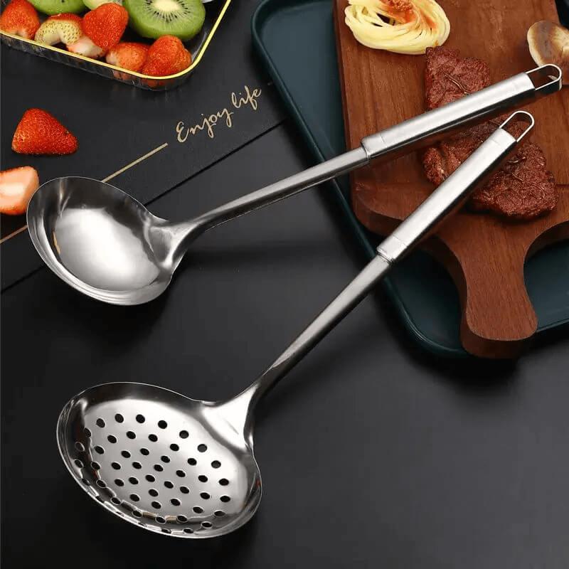 Concha Escorredora em Aço Inoxidável ConchSlim Pro - Escorre Fácil, Serve Com Amor!