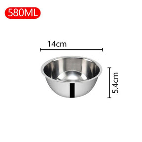 Tigela Premium em Aço Inox Com Medidas