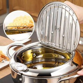 Panela Termométrica em Aço Inoxidável Para Frituras InnovaTempFry