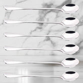 Conjunto 6 Colheres Longas Premium em Aço Inoxidável
